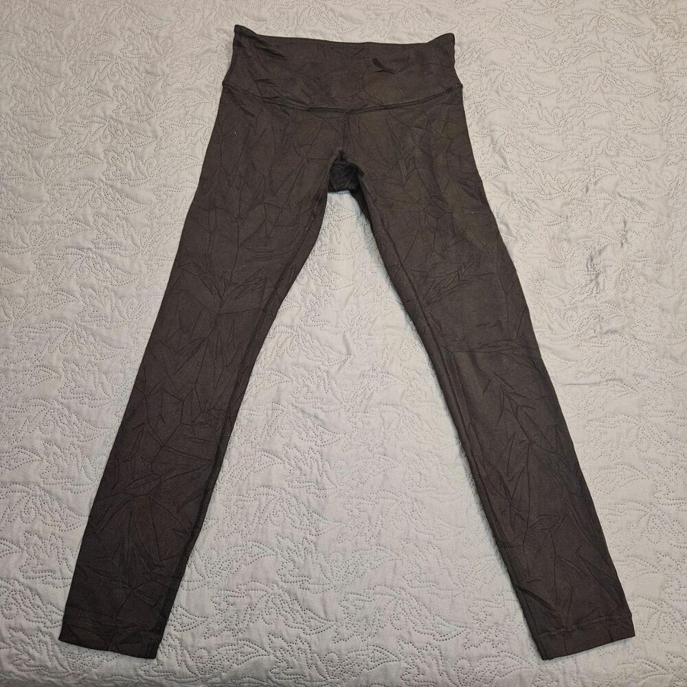 Lululemon sz 6 Black 25" Leggings (maybe Wunder Unders?) w/Reinforced Stitches